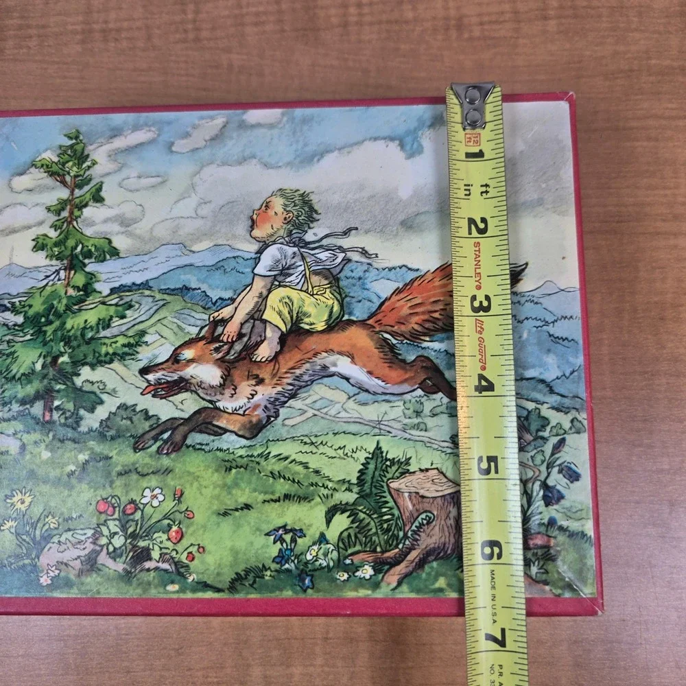 Kubus W Germany wood picture puzzle 12 block 5 guide sheets Budulinek Folk vtg